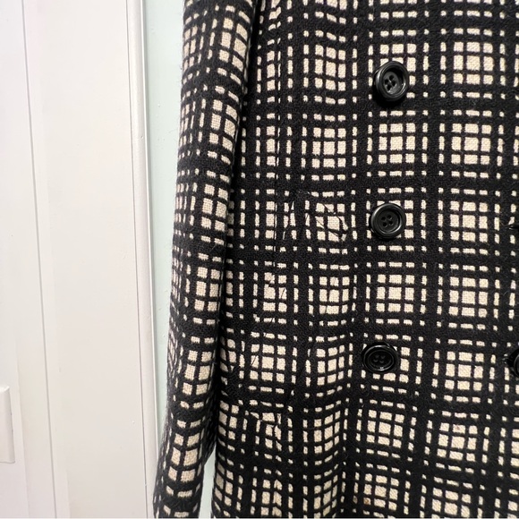 NWT Club Monaco black and white check coat - Picture 5 of 7